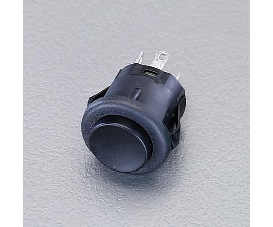 125V/3A 押しボタンスイッチ(単極双投/黒)