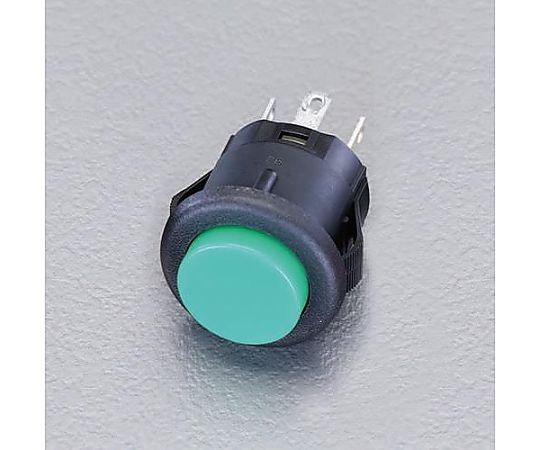 125V/3A 押しボタンスイッチ(単極双投/緑)