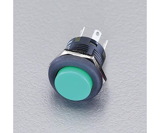125V/3A 押しボタンスイッチ(２極双投/緑)