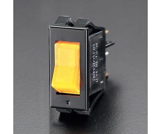 125V/15A ロッカースイッチ(橙)