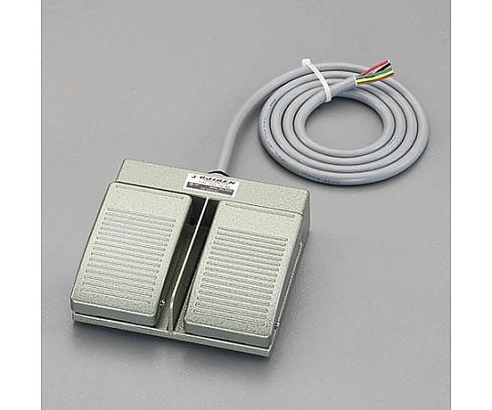 AC250V　[1c]2連フットスイッチ（後ヒンジ形）