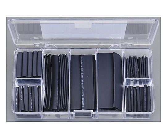 熱収縮チューブセット(黒/100ﾋﾟｰｽ)