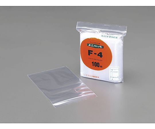 170x120mm ポリ袋(ﾁｬｯｸ付/100枚)