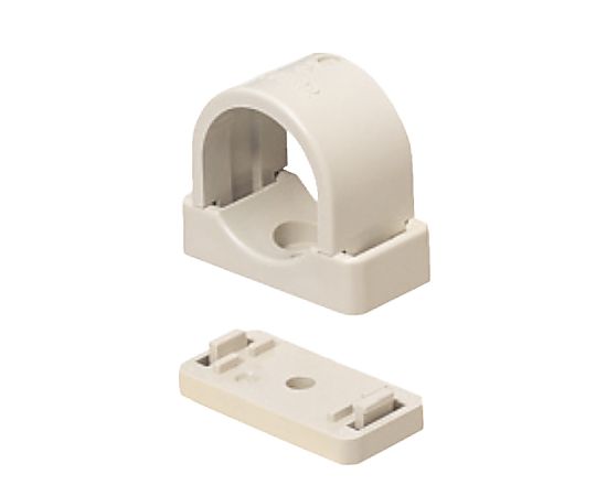 VE16用 台付ＶＥ管サドル(ﾍﾞｰｼﾞｭ/5個)