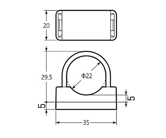 VE16用 台付ＶＥ管サドル(ﾍﾞｰｼﾞｭ/5個)