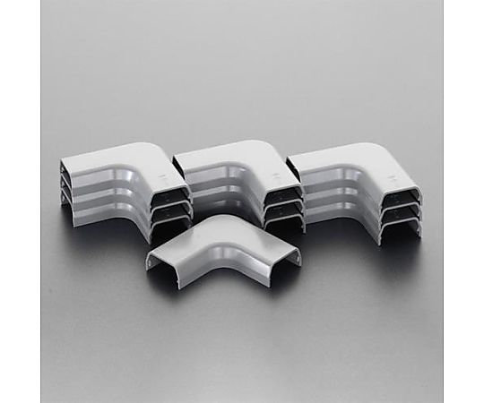 23x53mm モールコーナー(ﾌﾟﾗｽﾁｯｸ製/灰/10個