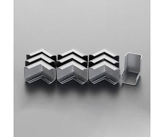 23x31mm モール継手外曲(ﾌﾟﾗｽﾁｯｸ製/灰/10個