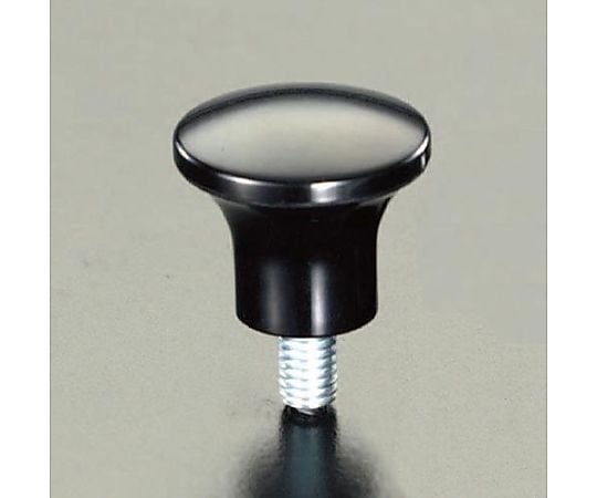 M6x10mm/φ21mm 雄ねじノブ(ﾌｪﾉｰﾙ樹脂)