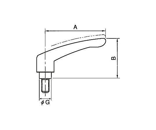 M8 x20mm 雄ねじｸﾗﾝﾌﾟﾚﾊﾞｰ(ｽﾃﾝﾚｽﾈｼﾞ/ｸﾛｰﾑ)