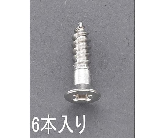 4.8x 25mm 皿頭木ねじ(ｽﾃﾝﾚｽ製/ 6本)