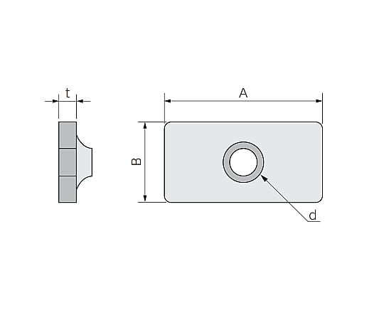 M 8/34x23mm 四角ナット(10個)