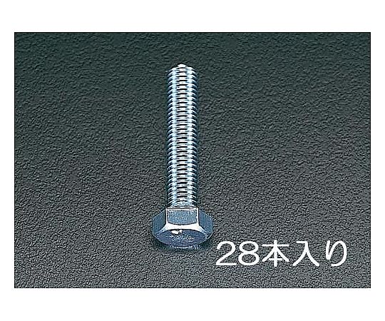 M8x30 mm 六角頭全ねじﾎﾞﾙﾄ(ﾕﾆｸﾛﾒｯｷ/28本)