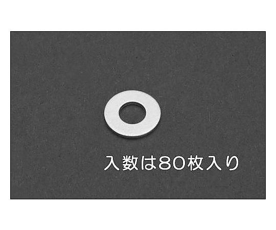 M 4  平ワッシャー(ｱﾙﾐ製/80枚)