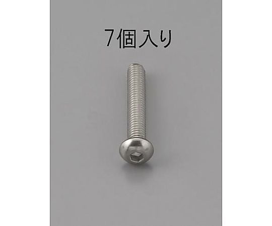 M6 x 6mm 六角穴付鍋頭ﾎﾞﾙﾄ(ｽﾃﾝﾚｽ製/7本)