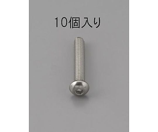 M6 x18mm 六角穴付鍋頭ﾎﾞﾙﾄ(ｽﾃﾝﾚｽ製/10本)