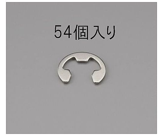 10mm Ｅリング(ｽﾃﾝﾚｽ製/54個)