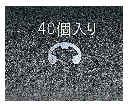 9.0mm Ｅ リング(三価ｸﾛﾒｰﾄ/40個)