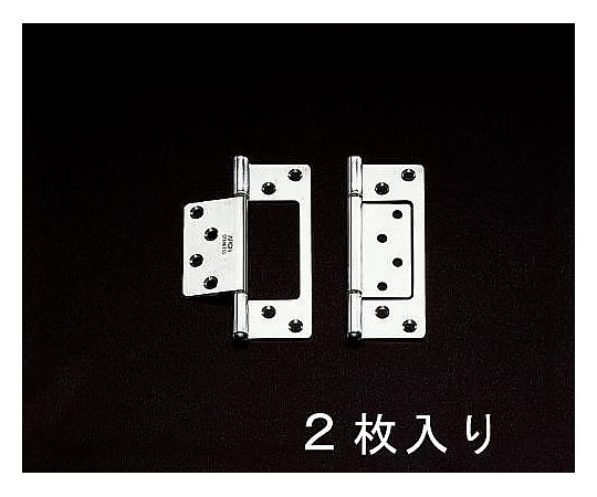 102x37mm フラッシュ丁番(ｽﾃﾝﾚｽ製/2枚)