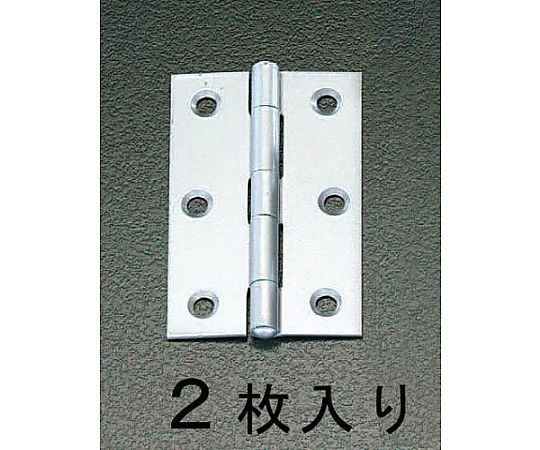 64x 42mm シルバー丁番(ｽﾁｰﾙ製/2個)