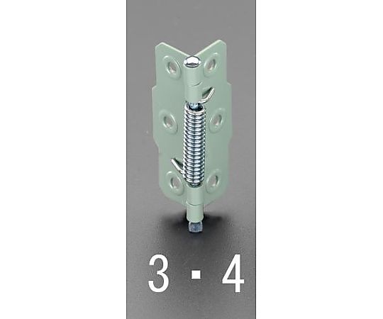 75x 23mm 丁番(片開/ｽﾌﾟﾘﾝｸﾞ入/ｽﾁｰﾙ製)