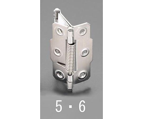 75x 22mm 丁番(両開/ｽﾌﾟﾘﾝｸﾞ入/ｽﾃﾝﾚｽ製)