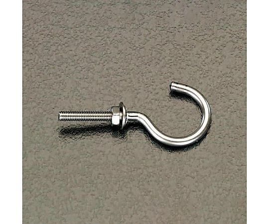 φ3.45x38mm ﾅｯﾄねじ付フック(ｽﾃﾝﾚｽ/2本)