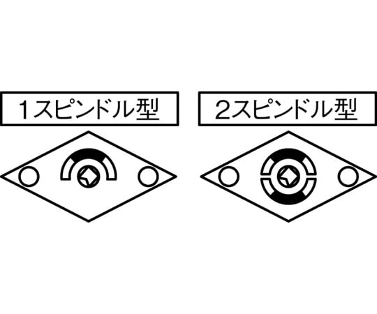 取替用レバーハンドル(2スピンドル型) 25-40mm　EA951KB-22