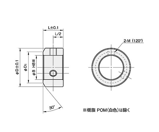 17x32x12mm セットカラー(S45C)