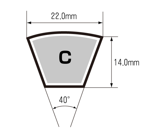 スタンダードVベルト C170　EA967C-170