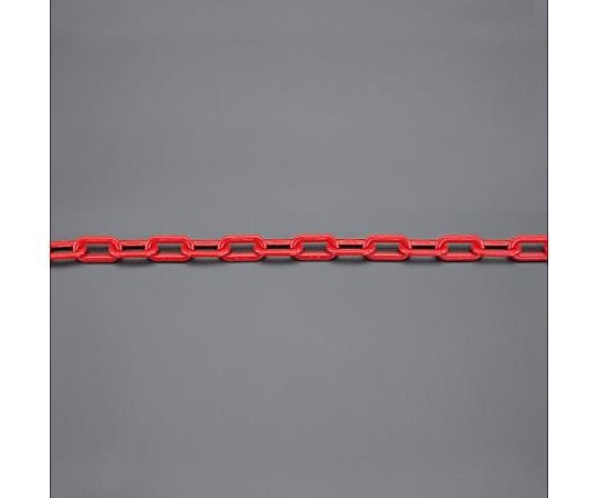 4.0mmx10m プラスチックチェーン(赤)