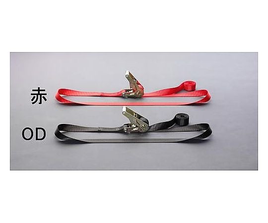 35mmx4.0m/ 660kg ベルト荷締機(ｴﾝﾄﾞﾚｽ/赤)