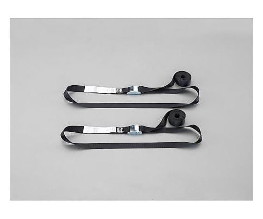 25mmx3.9m 荷締ストラップ(2本組/黒)