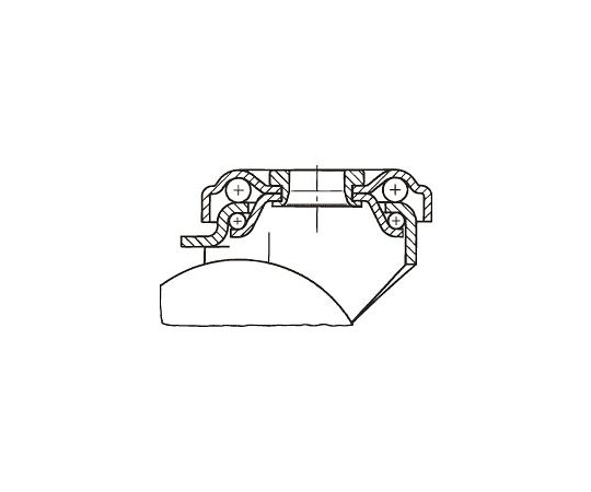 78-1034-31 100mm キャスター(自在金具・差込型) EA986GE-100 【AXEL