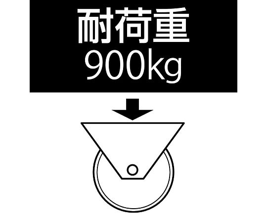 175mm キャスター 自在金具 エスコ ESCO EA986KG-175-