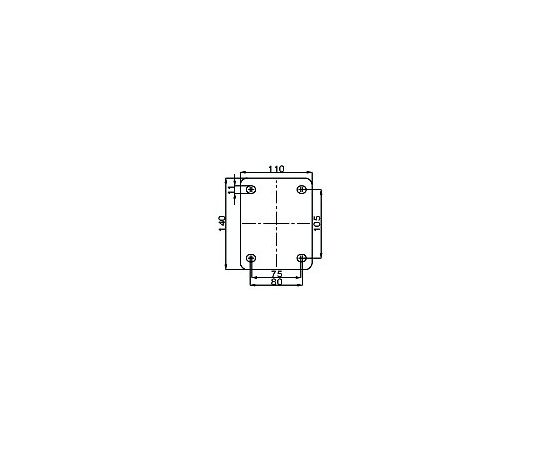 78-1037-61 175mm キャスター(自在金具) EA986KG-175 【AXEL】 アズワン