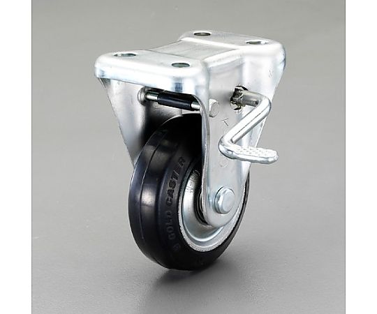 130mm キャスター(固定金具・ﾌﾞﾚｰｷ付)