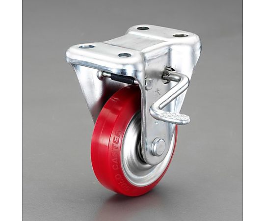 150mm キャスター(固定金具・ﾌﾞﾚｰｷ付)