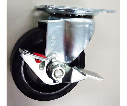 75mm キャスター(自在金具・ﾌﾞﾚｰｷ付)