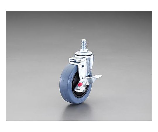 100mm キャスター(自在･微音･ねじ･ﾌﾞﾚｰｷ付)