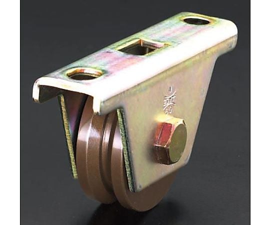 60mm/ 300kg 戸車(重量用･Ｖ型･ｽﾃｨｰﾙ製)