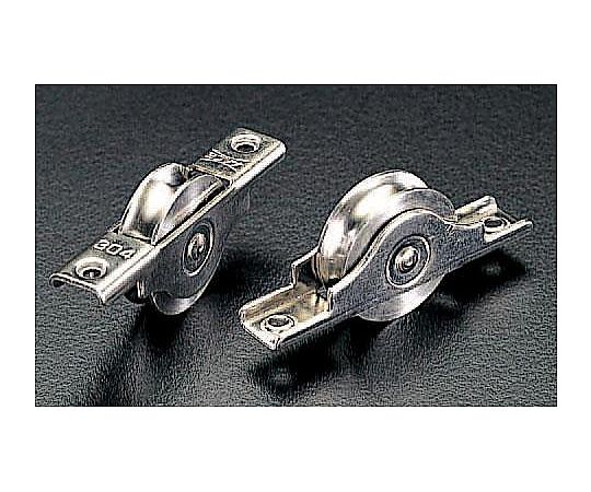 42mm 戸車(丸溝･ｽﾃﾝﾚｽ製/2個)