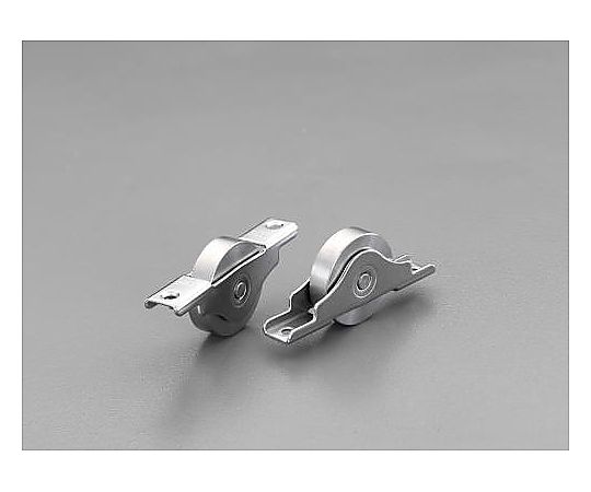 30mm 戸車(平型･ｽﾃﾝﾚｽ製/2個)