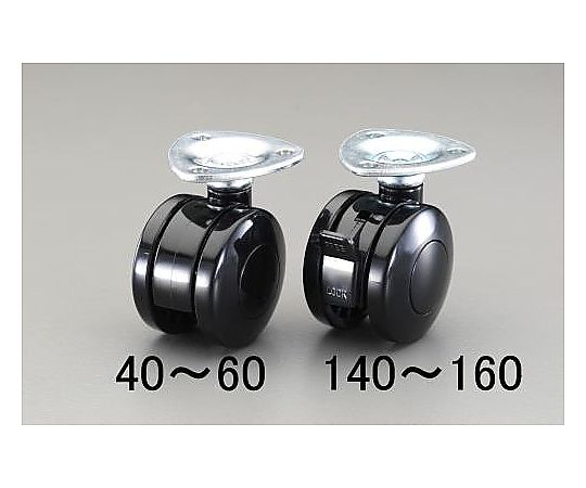 60mm キャスター(ﾂｲﾝﾎｲｰﾙ･自在)