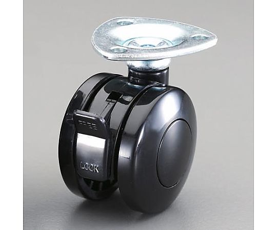 40mm キャスター(ﾂｲﾝﾎｲｰﾙ･ﾌﾞﾚｰｷ付･自在)