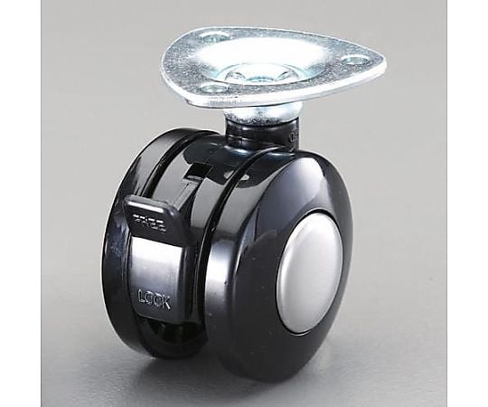 40mm キャスター(ﾂｲﾝﾎｲｰﾙ･ﾌﾞﾚｰｷ付)