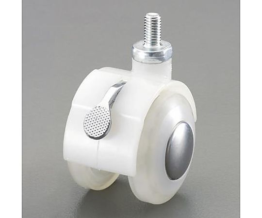 50mm ナイロキャスター（ツインホイール・ブレーキ付）