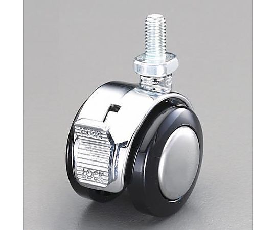 40mm キャスター(ﾂｲﾝﾎｲｰﾙ･ﾌﾞﾚｰｷ付)