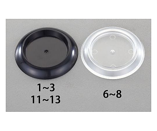 60.0mm キャスター用受け皿(黒/4個)