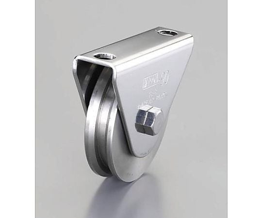 60mm/ 500kg 戸車[Ｖ型･重量用･ｽﾃﾝﾚｽ製)