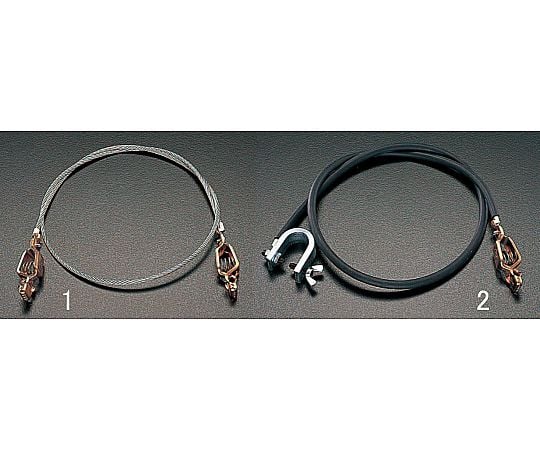 78-1060-95 900mm アースクリップワイヤー EA991JP-2 【AXEL】 アズワン